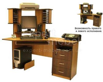 Компьютерный стол "Бёрн" орех болонья