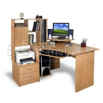 Компьютерный стол Эксклюзив - 1 терра-голубая