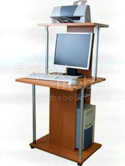 Компьютерный стол Флеш - 10 Орех эко