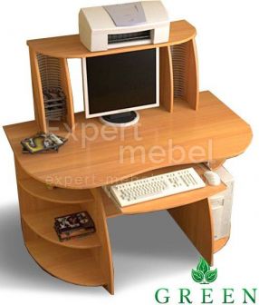 Компьютерный стол КС - 006 дуб молочный