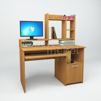 Компьютерный стол КС - 411 дуб молочный