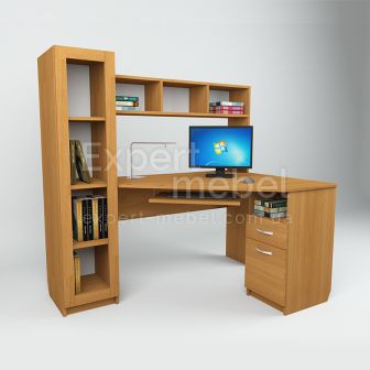 Компьютерный стол КС - 418 дуб молочный