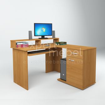 Компьютерный стол КС - 423 дуб молочный